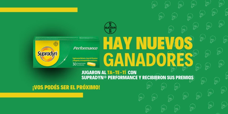 ¡Felicitamos a los ganadores del TA-TE-TÍ de Supradyn® Performance!